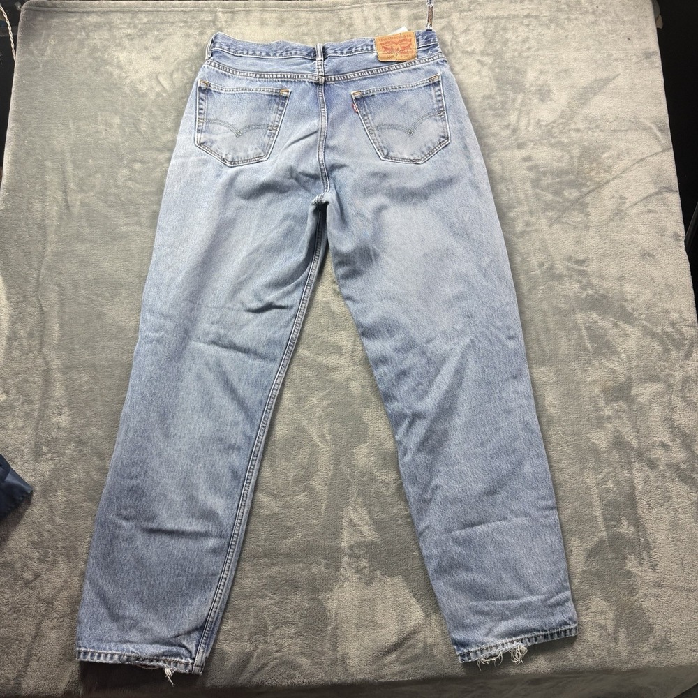 Levis 560 Loose Fit Tapered Leg Jeans Mens 34x34 Medium Blue Denim Five Pocket - Picture 7 of 8